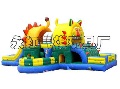 【批發(fā)供應(yīng)大型充氣滑梯 項城永紅氣模玩具 充氣滑梯】價格,廠家,圖片,淘氣堡,張煥菊(個體經(jīng)營)-
